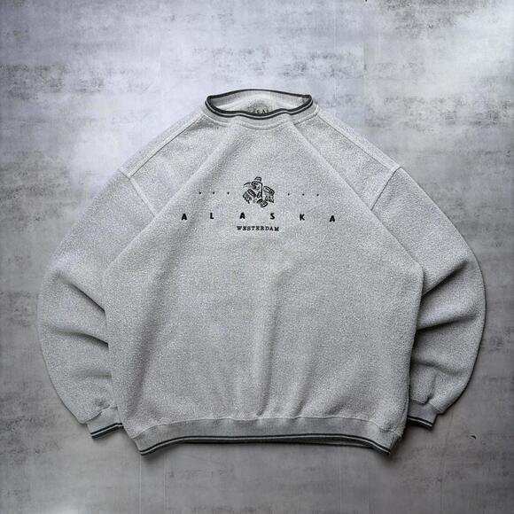 American Vintage Other - Vintage Grey Big Gear Alaska Westerdam Knit Sweater